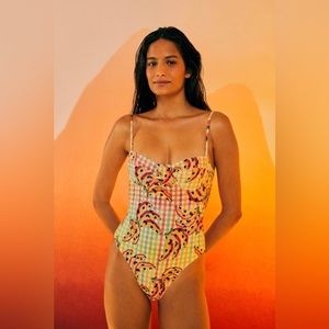 Farm Rio Banana Vichy One Piece